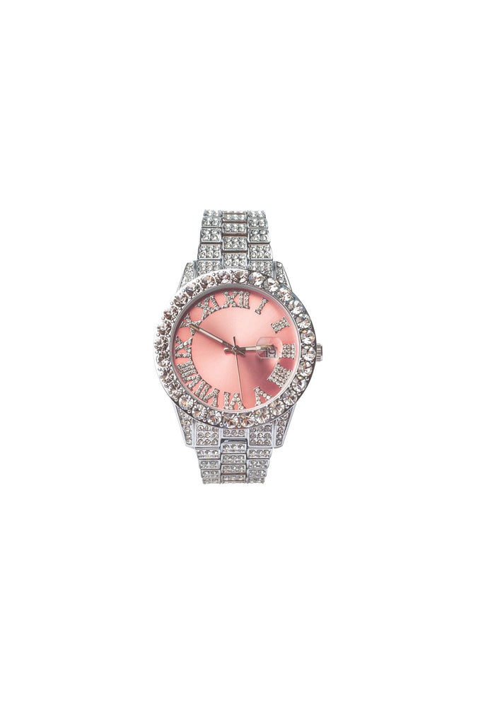 Pink discount face watch